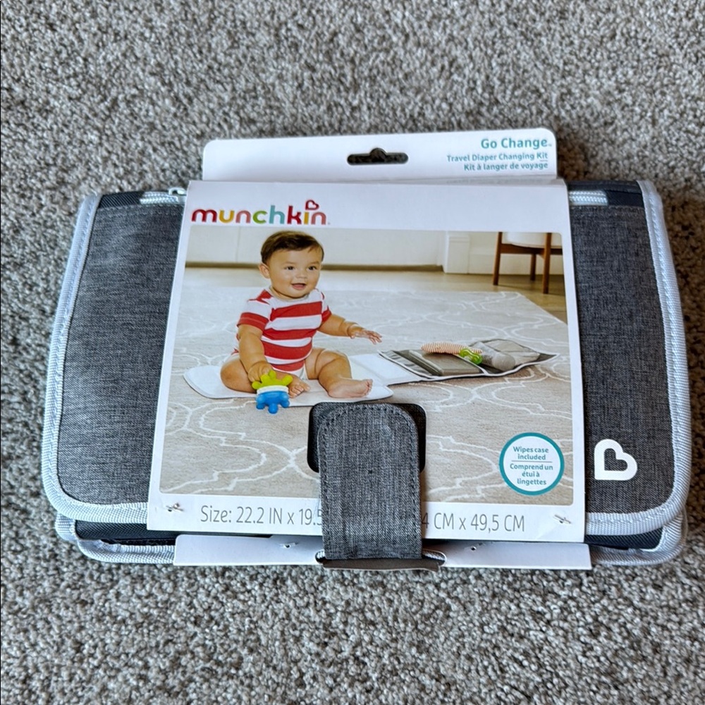 Munchkin Travel Diaper Changing Kit - Gray